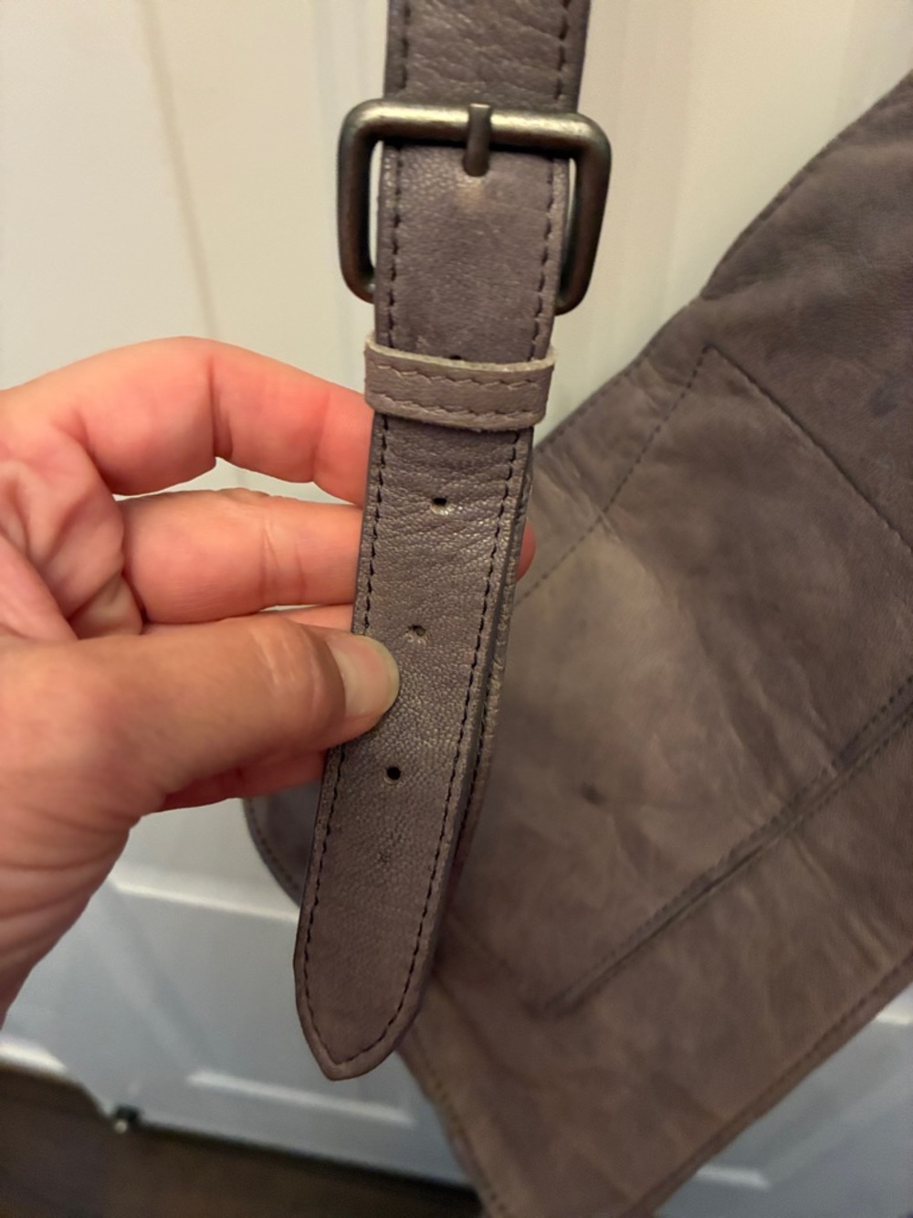 Free People Goat Leather Crossbody Sling Bag - Picture 9 of 12